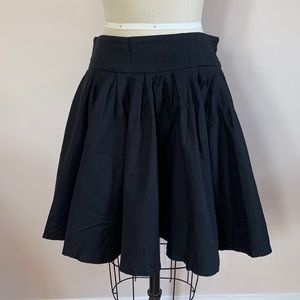 Black full a line skirt